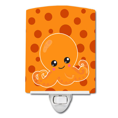 Éclairage de nuit en céramique cutie océan octopus