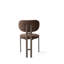 Ensemble de chaises modernes en métal (2 pièces), brun et cappuccino | Tissu 100% polyester, 28 feuilles de mousse, dimensions: 16,9 x 33,1 x 18,7 pouces | Capacité de poids: 385 lb | Élégant et durable pour la salle à manger ou le bureau-2142952020-2142952022