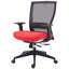 Chaise de bureau ergonomique à dossier en filet Mia avec accoudoirs et soutien lombaire réglables-413999798-414007247