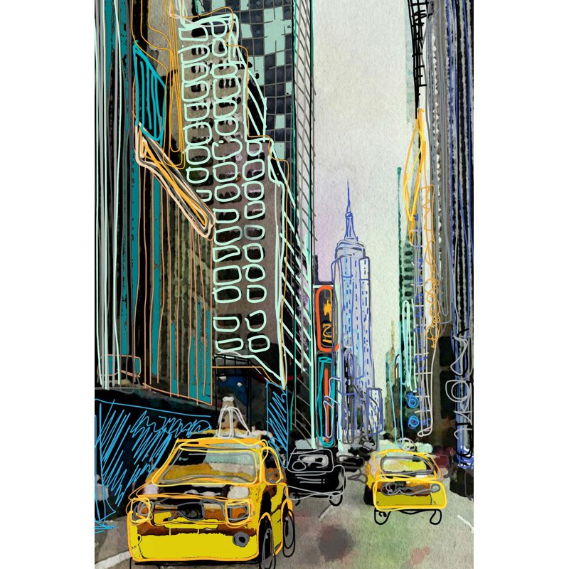 Reproduction d'art sur toile tendue, "Urban S Croquis du vendredi", H 30 po x l 20 po x P 1,5 po