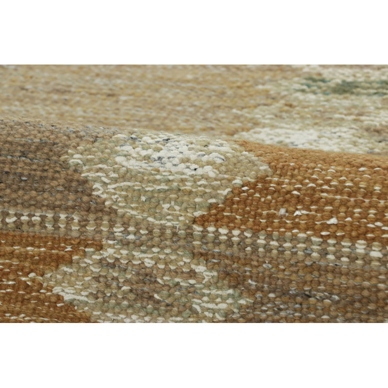 Sacndinavian Wool Geometric Area Rug, Rectangle 10' x 14'