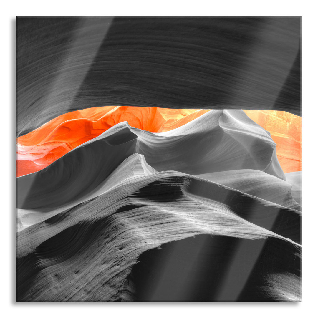 Glasbild Beeindruckender Antelope Canyon