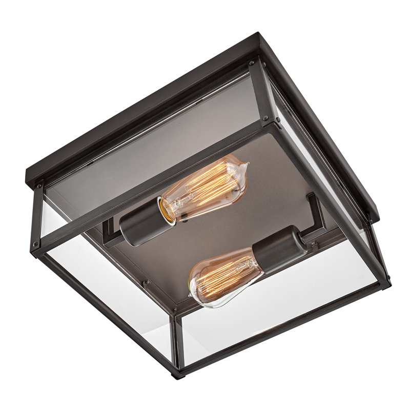 Beckham 2 - Bulb Outdoor Flush Mount, Black
