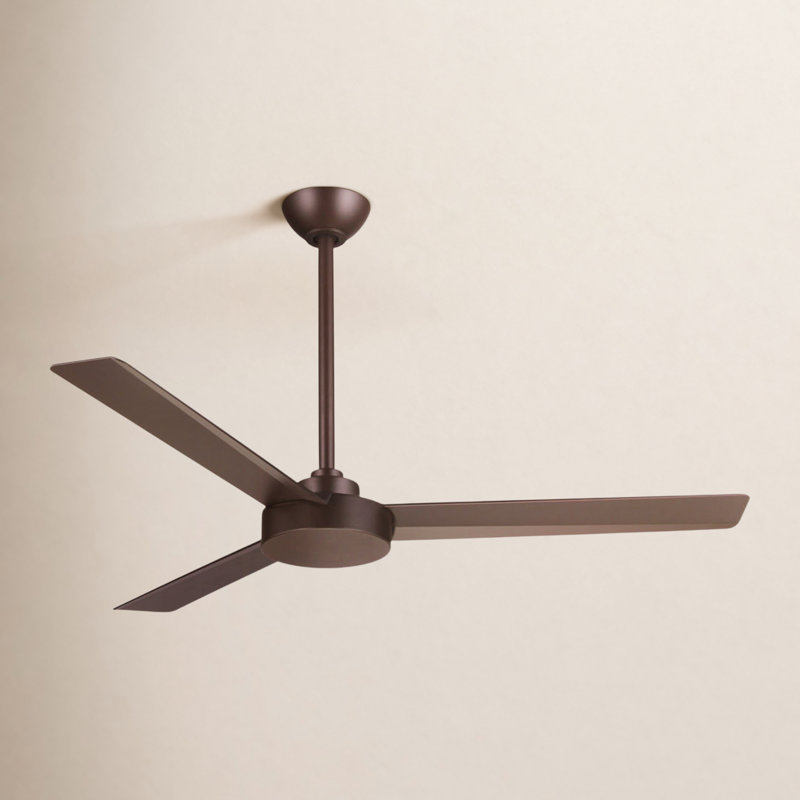 52" Roto 3 - Blade Propeller Ceiling Fan with Wall Control, Oil Rubbed Bronze