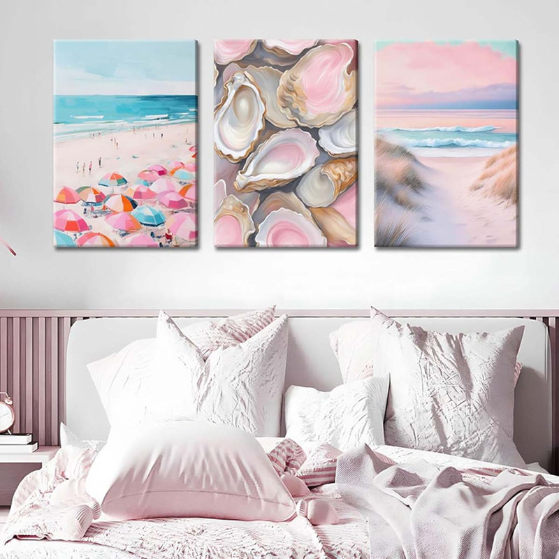 3 Piece Wrapped Canvas Print, 60 cm H x 40 cm W