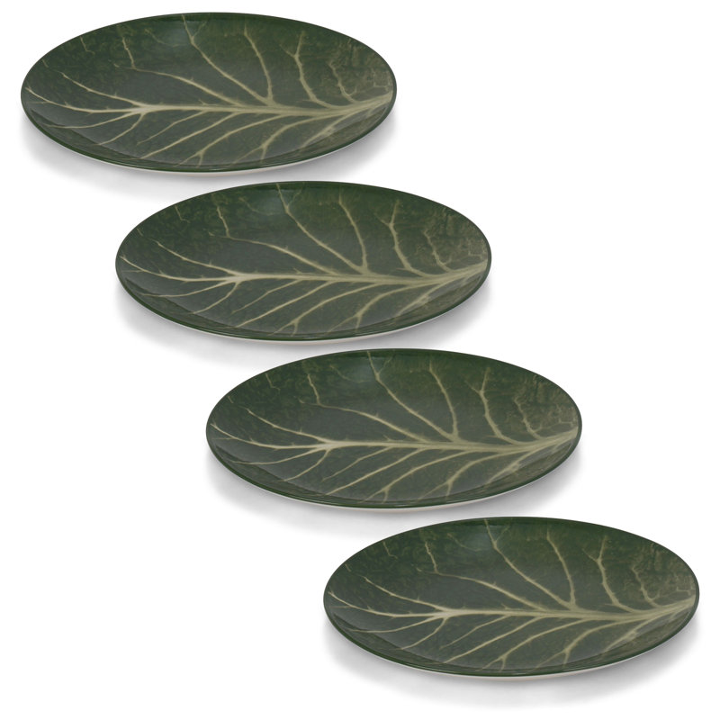 Winston Porter Ramvir Porcelain Platter, Green
