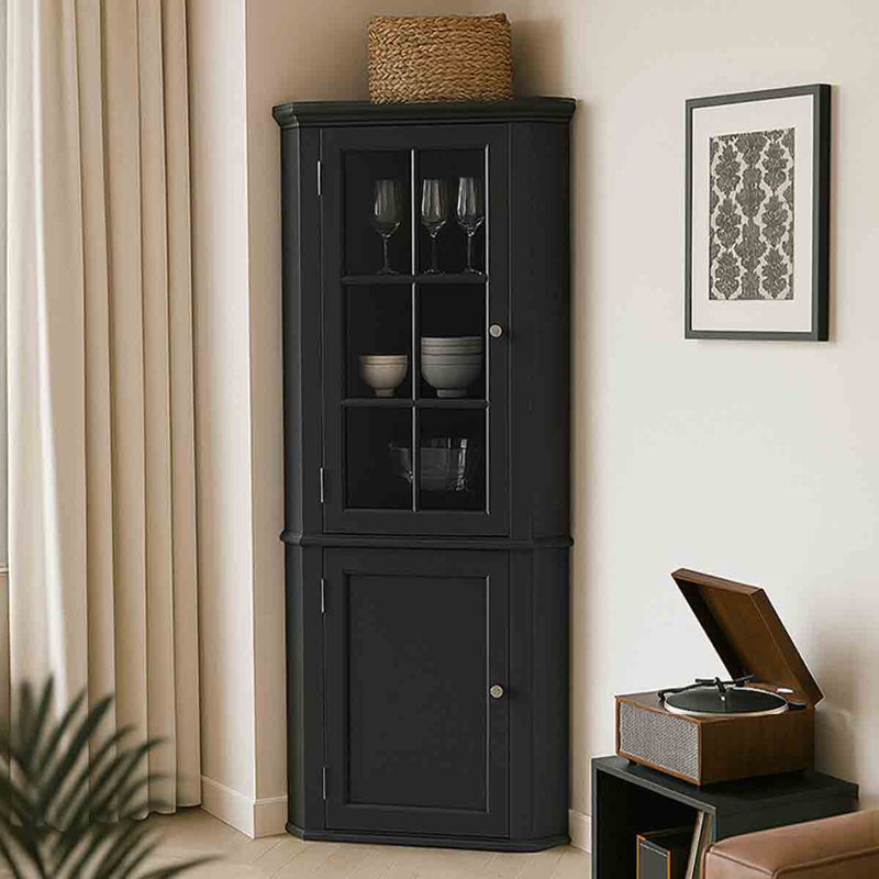 Armoire d'angle Mid-Century