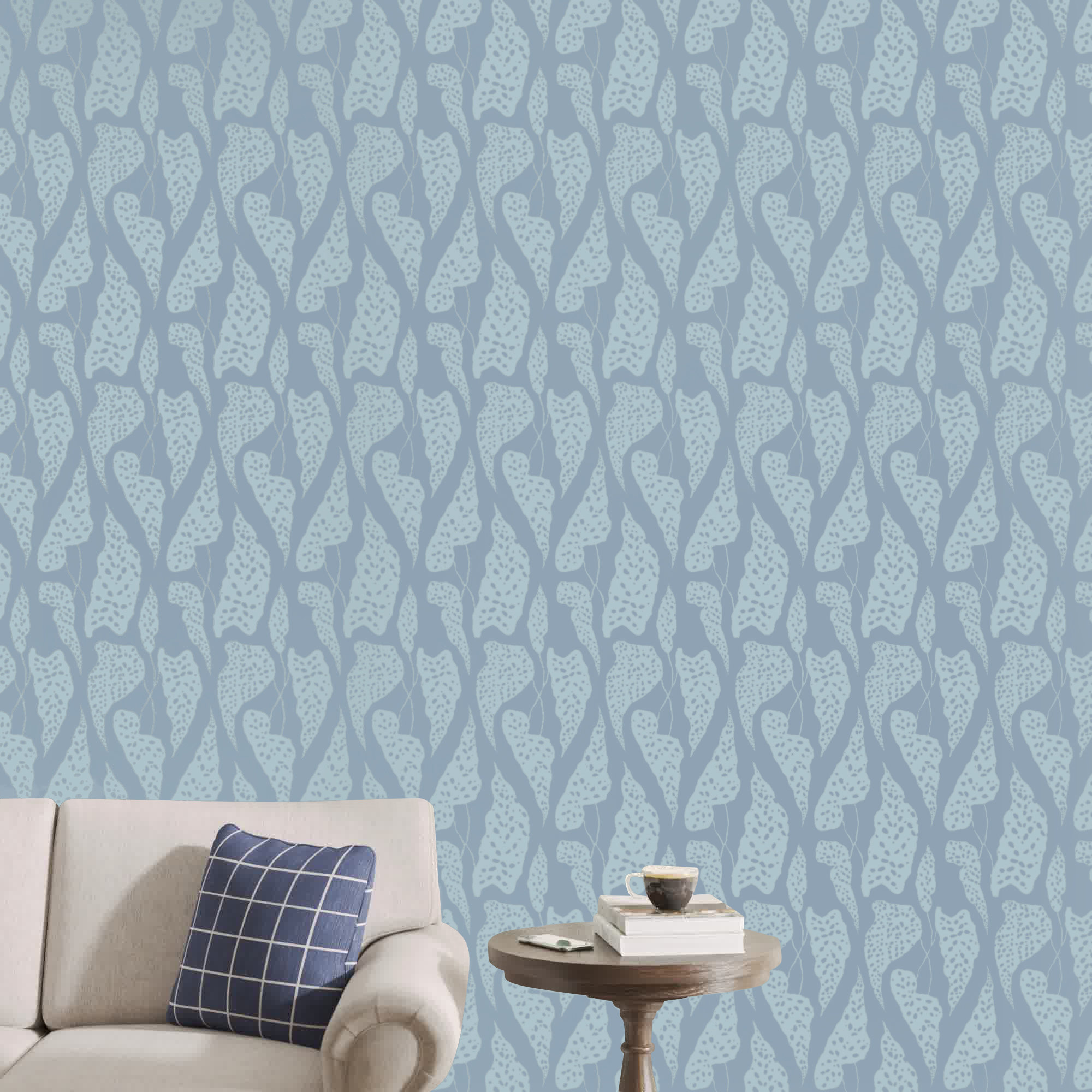 Kinney Floral Wallpaper, Blue