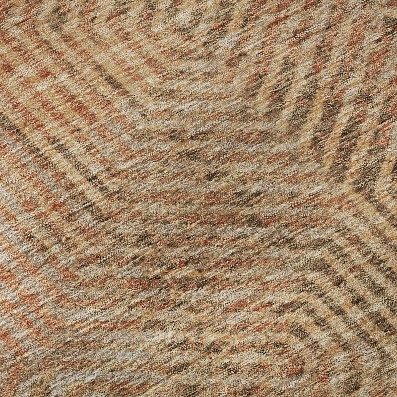 Premium Machine Washable Prisco Copper Rug, Rectangle 10' x 14'