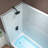 Woodbridge 60" X 32" 4-piece Solid Surface Alcove Tub Wall Kit With Staggered Brick Pattern,1-3/4 Inch (44mm) Thick, With Left-drain Soaking Bathtub Combo In White-119342286
