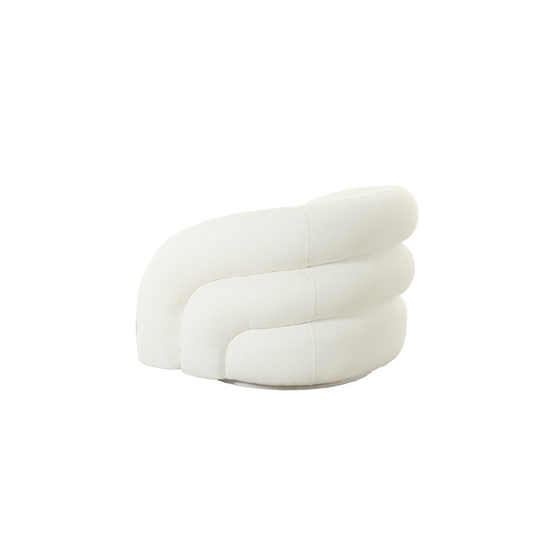 Fauteuil demi-tonneau pivotant 37 po Caricia