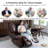 Oversized Dual Motor Power Lift Recliner Chair with Airbag Massage/Heat, Flip Arm Storage, Cup Holders,USB Type C Charging