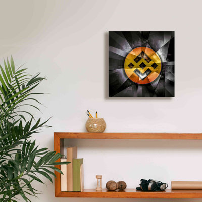 «BNB Binance Coin», art mural sur toile