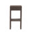 Outdoor PE Rattan Backless Barstools, Set Of 2, Dark Brown