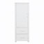 Armoire de rangement autoportante pour salle de bain de 61 po de hauteur avec 61 tiroirs et 2 tablettes réglables, tour à linge en blanc-261429981