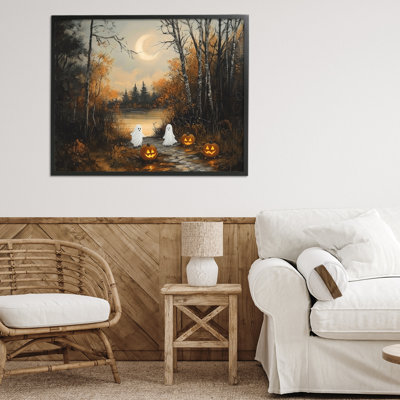 Automne fantômes au lac, estampe numérique, conception par Arlington Prints
