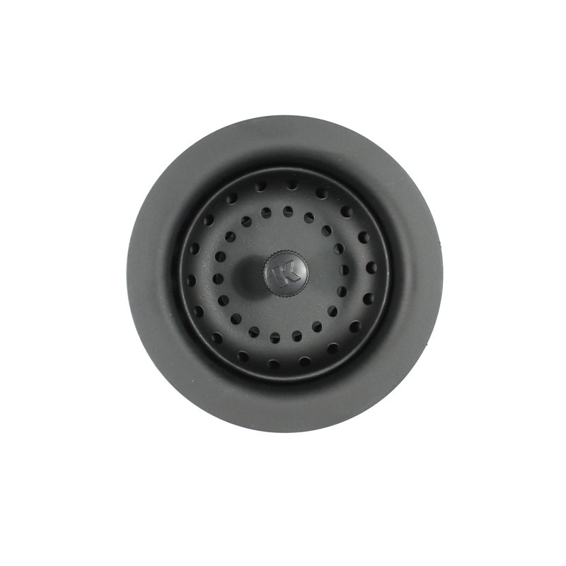 Crépine 7,09 po, Acier inoxydable noir