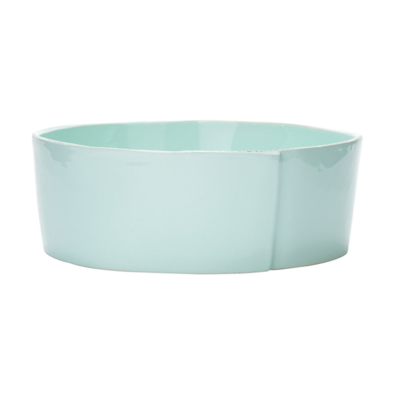 Bol de service Lastra, Aigue-marine, H 4 po x l 10,75 po x P 10,75 po