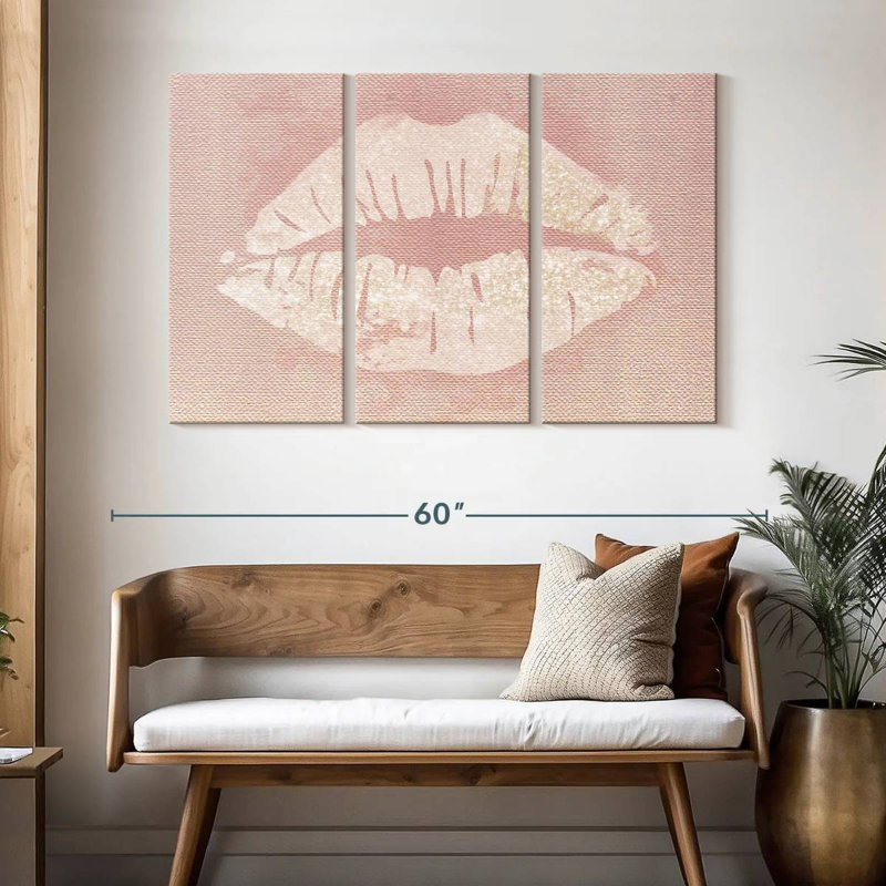 Shuttleworth Glitter Lips, 32" H x 50" W