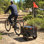 Remorque à vélo, remorque à vélo de 17 gallons avec boîte de rangement pliable