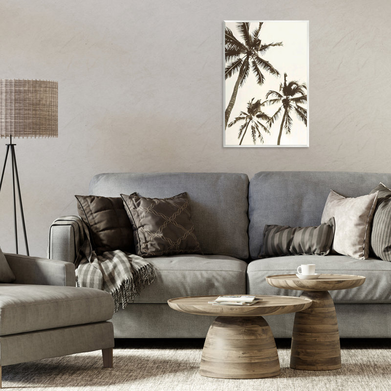 Plaque murale classique avec palmiers, design par LSR Design Studio, H 19 po x l 13 po