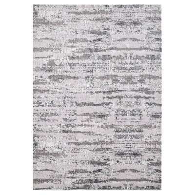 Manhattan Silver Woven Area Rug