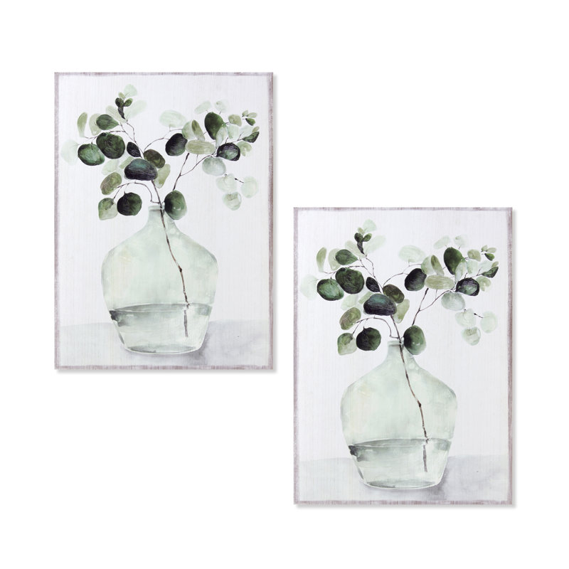 Plaque en bois d'eucalyptus (ensemble de 2) - 78255DS