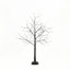 Arbre de Noël 3 lumières avec lumières mauves