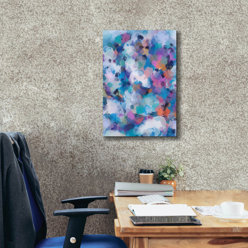 «Abstract Colorful Flows 6» par Irena Orlov, H 26 po x l 18 po x P 0,75 po