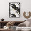 «Abstract Geode Grey Marble Crystals», impression d'art moderne sans cadre-1286299301
