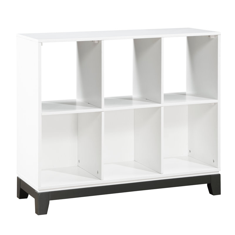  Meuble bibliothèque en bois à 6 tablettes 1 pièce, Blanc