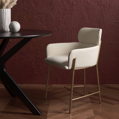 Fauteuil en velours Tighe