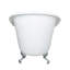 Grayson 57'' x 31'' Freestanding Soaking Cast Iron Bathtub-36500034