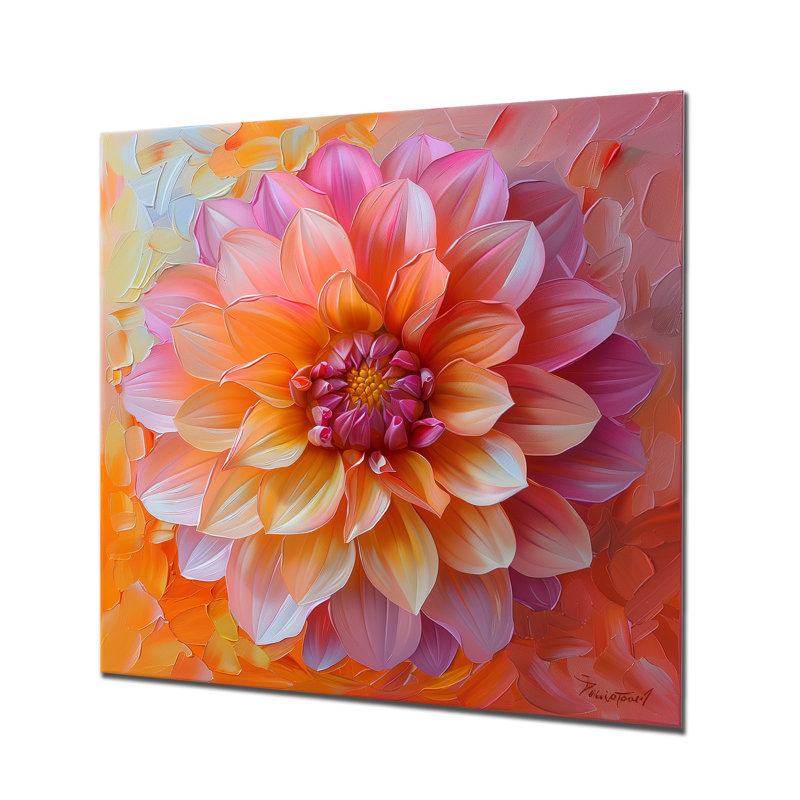 Dahlia I - Dahlia, Métal, H 16 po x l 16 po