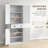 Traditional Kitchen Pantry Cabinet with Adjustable Shelves