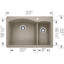 Diamond Silgranit 33" L x 22" W Double Basin Drop-In/Undermount Sink-13651664