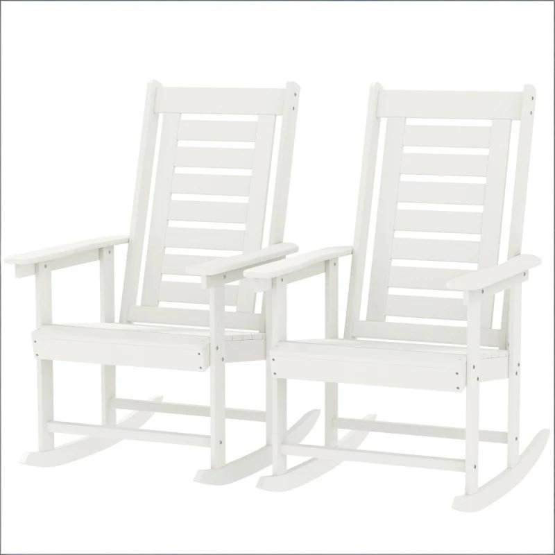 Ensemble de chaises berçantes d'extérieur, 2 pièces