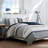 Nautica Tideway Grey Cotton Reversible Quilt-12407489