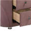 Armoire longue 2 tiroirs en tissu rose