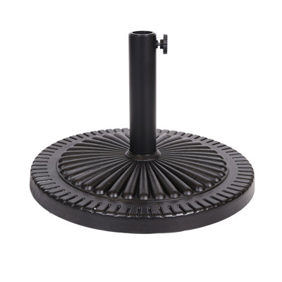 Base de parasol en résine noire (60506.00)