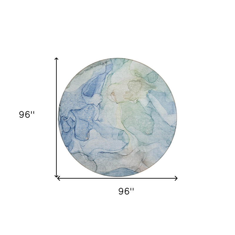 Tapis d'intérieur rond 8 po