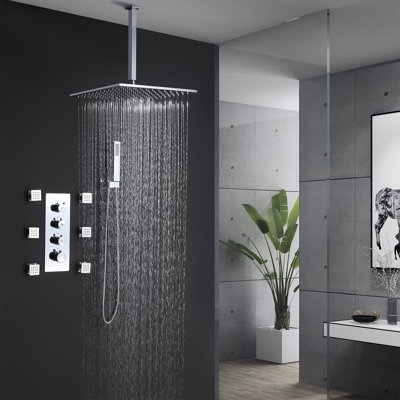 Système de douche complet avec valve brute