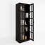  Garde-manger 71 po x l 23,6 po avec bibliothèques et huche de porte en verre-122612566