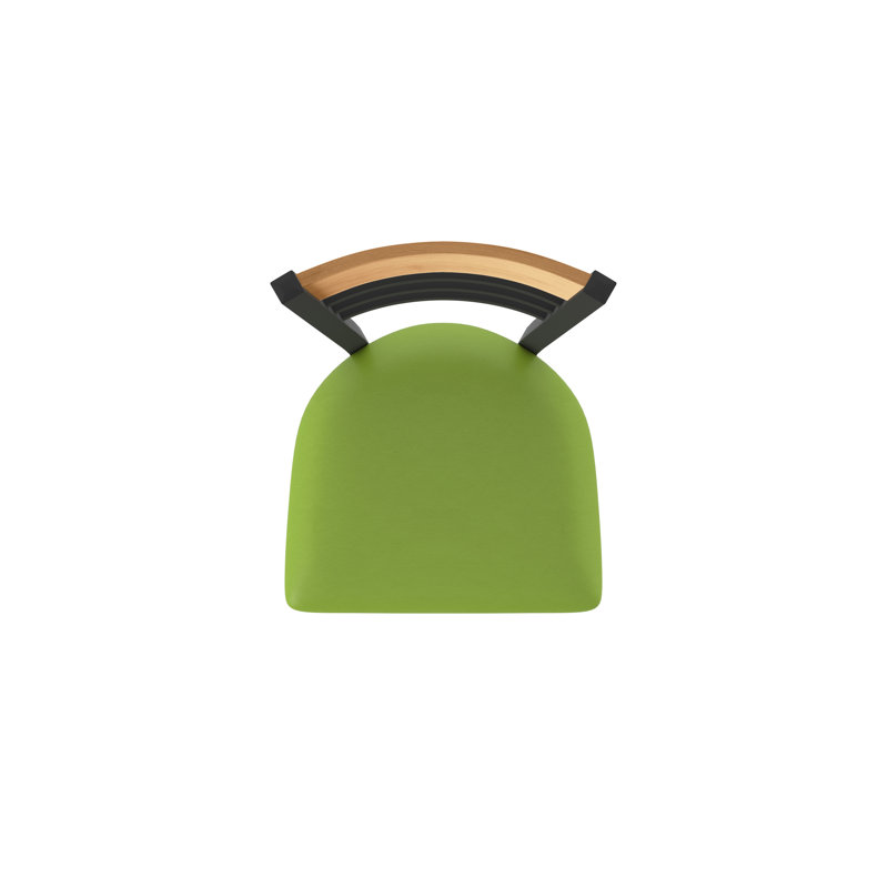 Tabouret de comptoir pivotant 880 Eleanor, Noir, Vert clair, Tabouret de comptoir (siège d’une hauteur de 25
