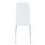 6 chaises de salle à manger blanches. Matériau en polyuréthane, pieds argentés. Coussin doux, ergonomique. Pieds coulissants. 20,4 po. Design minimaliste pour 6 maisons. Pieds en métal, matériau. Coussin en éponge respirant. Stable