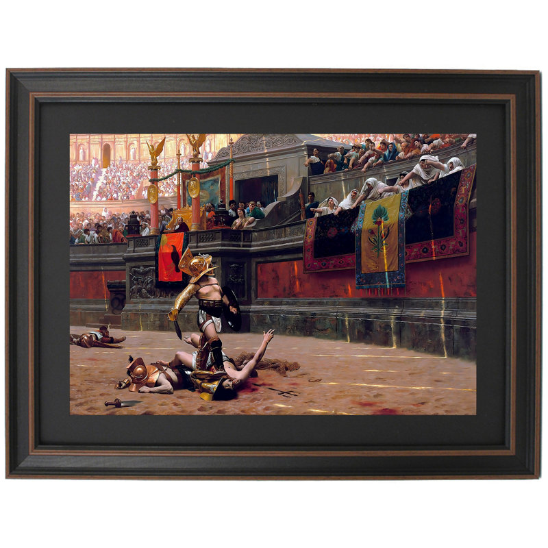Pollice Verso par Jean-Leon Gerome, H 17 po x l 24 po