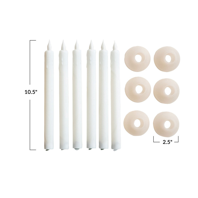 Evening LED Taper Candles With Holder