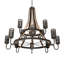 Lustre 12 lumières 66 po