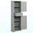 Tall Bathroom Storage Cabinet, Freestanding Storage Cabinet With Drawer And Adjustable Shelf, MDF Board With Painted Finish, Grey-886528974