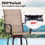 Swivel Patio Bar Stool with Textilene Fabric (Set of 2)-1861114390